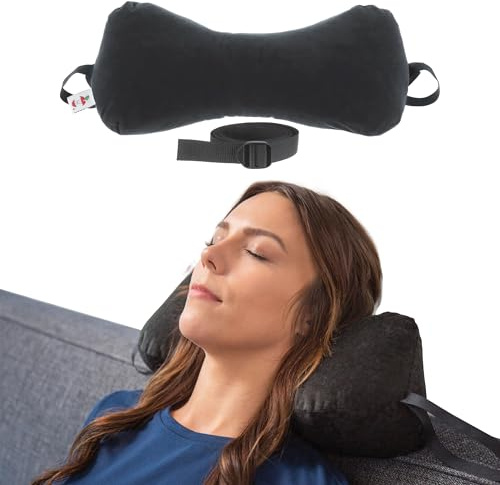 Core Products Sleep Log Bone Shaped Chiropractic Neck and Back Pillow for Cervical Support, Adjustable Firmness - Travel or Use at Home, 15 x 7 x 7, 60 Strap