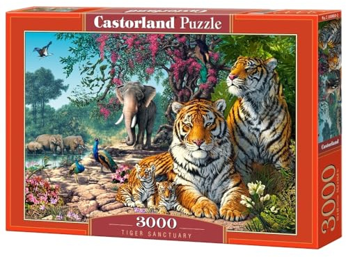 Puzzle 3000 Teile Tiger Sanctuary