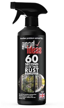 Good Ideas 60 Seconds by Easylife Rust Stain Remover (400ml). Rust Treatment for Metal, Alloys, Fibreglass & Plastics - Fully Guaranteed