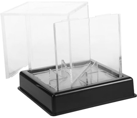 Supvox Baseball-schaukasten Golfball-vitrine Vitrine Für Golfbälle Uv-geschützter Baseballhalter Baseball-Display-würfel Autogramm Vitrine Baseball-anzeigewürfel Quadrat Plastik Sammlung