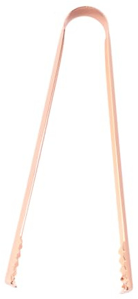 Ciieeo 2pcs Stainless Steel Food Tongs Ice Tongs for Kitchen Bread Serving for Bar Home Food Folder Rose Gold Finish