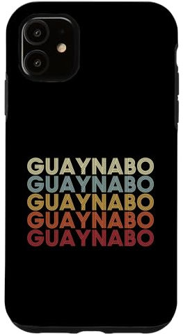 Hülle für iPhone 11 Guaynabo Puerto Rico Guaynabo PR Vintage Text
