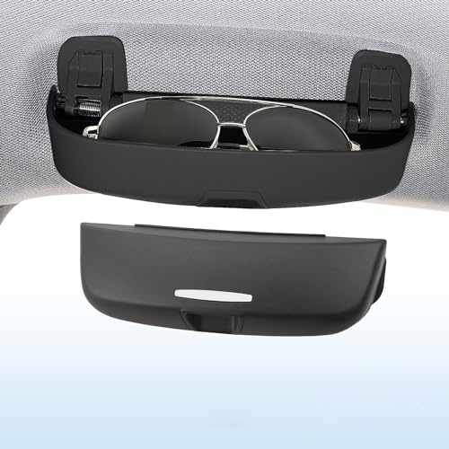 Auto Brillenhalter Brillenetui Für Mercedes-Benz GL-GLA-GLB-GLC-GLE-GLK-GLS 2000-2023, Brillenetuis Sonnenblende Aufbewahrungsbox Organizer Multifunktions Aufbewahren Verstauen Innenraum Zubehör