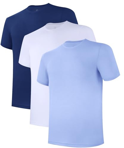 BAMBOO COOL Mens Undershirts Pack, Soft T Shirts for Men, Moisture Wicking