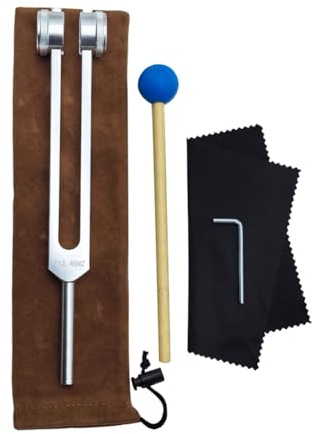 Pluuttiem 112,45 Hz Stimmgabel-Set, Stimmgabel für Musik-Chakra, Klangtherapie, Halten Sie Körper, Geist und Seele in Perfekter Harmonie