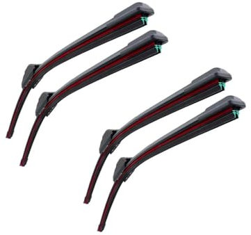 Für Passat B8 2015 2016 2017 2018 2019 2020 Doppelgummi-Autowischer Frontscheibe Windschutzscheibe Gummi Autozubehör(4PCS)