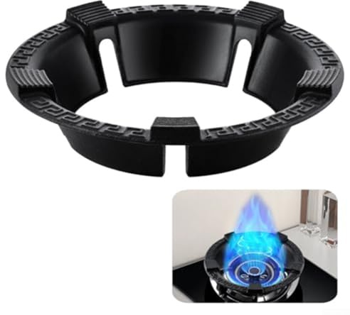 HEBEOT Wok Ring Cast Iron Wok Support Ring Wok Support Ring Windproof Wok Support Ring Stove Rack Stove Pan Support Four Claw Gas Stove