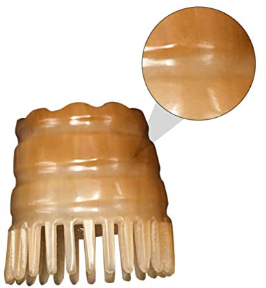 Beaupretty Natürlicher Horn Massagekamm Haarglättungskamm Kopfhaut Massager Haarwaschbürste Zufällige Farbe Antistatisch Für Jeden Haartyp
