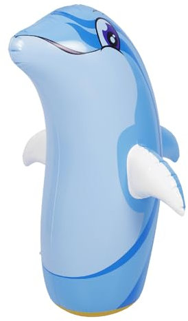 Supvox Aufblasbarer Delphin Aus PVC Farbenfrohes Und Verspieltes Design Für Poolpartys Und Wasserspiele Leicht Zu Verstauen Und Mitzunehmen