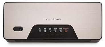 Morphy Richards Cordless Vacuum Sealer, USB Chargeable, Built in Cutter, Fast & Compact, 5 programmes, Dry, Moist, Pulse, Casister Vacuuming & Seal Only, Bag Roll Storage, Bags included, 432040