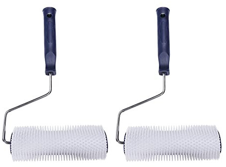 Kznifmk 2pezzi 7 Pollice Manico in Plastica Rullo A Spillo
