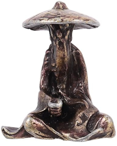 Toyvian Miniatur Gartendeko Figur aus Kupferlegierung mit Antiker Chinesischer Gestaltung für Terrarien und Mikrolandschaften Leicht und Kunstvoll Verarbeitet