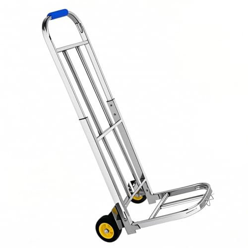 MINGYIHUI Carrello Portapacchi,Carrellino con Ruote,Carrello Saliscale, Il Camion del Sacco può Essere Usato Come Carrello della Spesa Il Carrello dei Bagagli L'attrezzatura(Size:58-90x28x26cn)