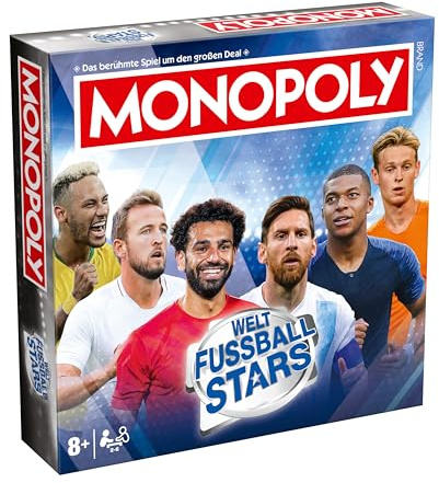 Winning Moves Monopoly Weltfussball Stars Edition - Monopoly Spiel für Fans - Familienspiele Strategie Brettspiele Weltfussball Stars - 2+ Spieler ab 8+ Jahren - Deutsch