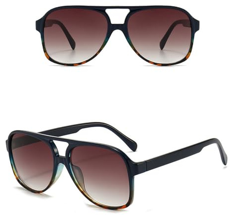 GGYTMQL Retro polarisierte Sonnenbrille Männer und Frauen Sonnenbrillen