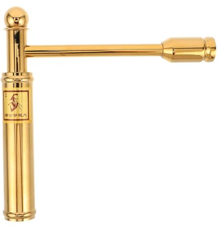 Toddmomy Baguette de sourcier de précision en métal – de divination en cuivre – Outil portable de détection de l'eau et des trésors – Règle de recherche extérieure