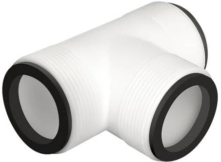 LALAGO 1 styck 38 mm 3-vägs poolanslutningssats, poolslang slangadapter med 3 svart tätning, PVC poolslangkontakt, trädgårdsslangförlängning pooltillbehör
