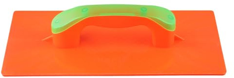 MeevrgR Tabla de yeso de plástico para obras de construcción con mango ergonómico, 32 x 14,5 x 14,5 cm, color naranja