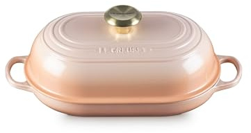 Le Creuset Enamelled Cast Iron Signature Oval Bread Furnace, 11.5 Inch, Peche