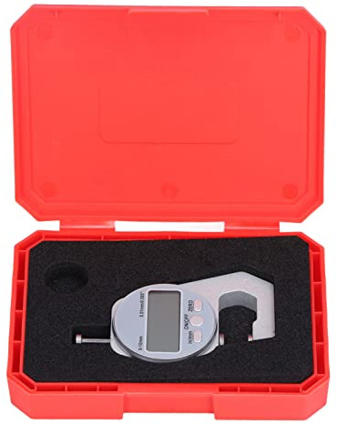 Spessimetro Digitale 0-10mm, Misuratore Elettronico di Spessore con Spegnimento Automatico - Alta Precisione, Conversione, Ideale per Carta e Tessuti