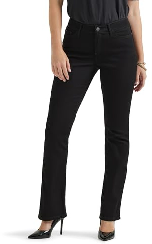 Lee Flex Motion Regular Fit Bootcut Jeans för kvinnor, svart, 40