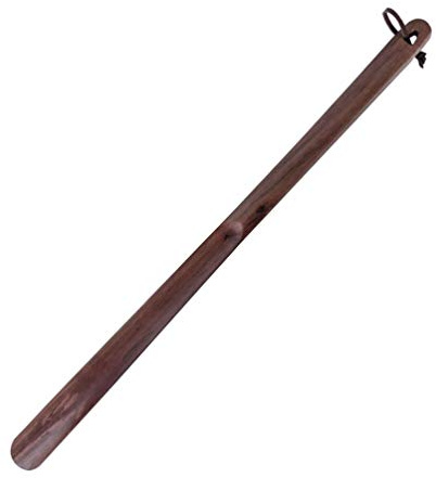 Holz-Schuhlöffel, extra langer Griff, Schuhlöffel, mit Loch zum Aufhängen, für Kinder, Senioren, Zuhause, 50 cm