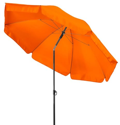 Doppler Malibu XL 200 Strandschirm mit Sonnenschutz LSF 40+ wetterfest, orange
