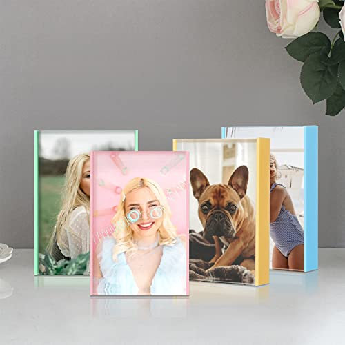 Rosafarbener dekorativer Bilderrahmen aus Acryl Moderner Modestil, geeignet für Zuhause 10x15 Photo Paper Test Pack 5 sheets (Pink) Frames Dekorative Bilderrahmen aus Acryl für Tisch- oder