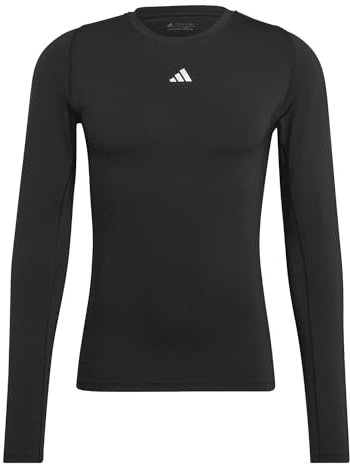 adidas Herren Tf Ls Tee M T-Shirt (Long Sleeve), Schwarz, M