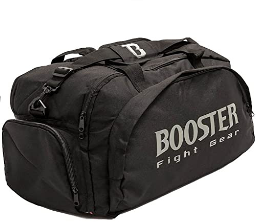 Booster Fightgear Hybrid Sporttasche B-Force Schwarz - Hybrid Sporttasche Trainingstasche Gym Tasche für Kampfsport Fitness Boxen Muay Thai
