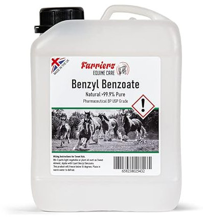 Farriers Equine Care Benzyl Benzoate Pure Undiluted 2500ml (2.5 litres)