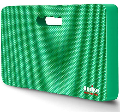 Omixe Extra dicke Kniepolster, bequeme Schaumstoff-Kniematte, Garten-Knieschoner, Kissen für Gartenarbeit, Pflanzen, Hof, Arbeit, Gebet, Yoga, Mechaniker, Training, Babybad, 45,7 x 27,9 x 3,8 cm,