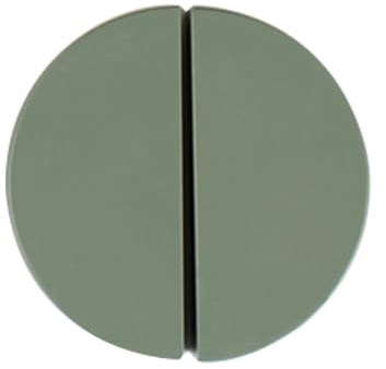 2 Stück Holzgriff Halbmond Schubladengriff,Halbkreis Schubladenknöpfe,dekorative Tür Schrankgriff für Schrank,Kleiderschrank,Bücherschrank,Lochabstand 64mm (green)