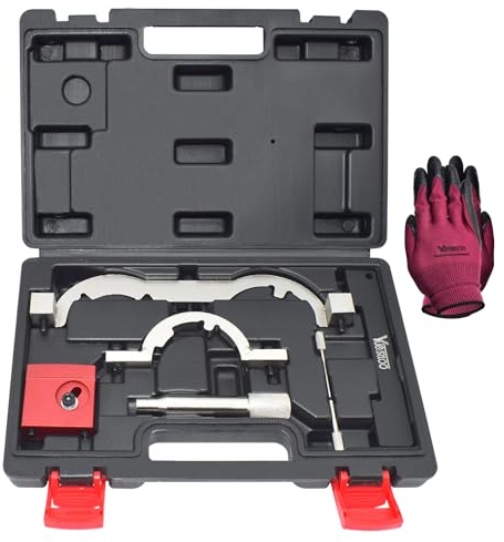 Yuesstloo Turbo Engine Timing Tool Kit for Vauxhall Opel Chevy Chevrolet Aveo Cruze Orlando Adam Ampera Astra J Cascada 1.0 1.2 1.4 L, Camshaft Holding Locking Tool Set with Gloves