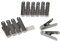 Homéa, Set de 12 Pinces à Linge Métal Antimarques 6,1 cm, Metallique