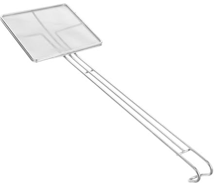 PRETYZOOM Colador De Mano Inoxidable Espumadera De Grasa De Malla Fina Cuadrado Para Freír Aceite y Cocinar Cucharón Colador De Alimentos