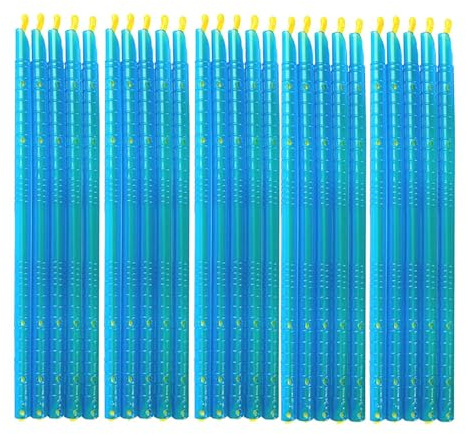 Pinzas de silicona, 25 unidades, barra de sellado de bolsas de plástico, tira de sellado de té, clip de conservación de alimentos, tira de grado alimenticio, 1 juego de pinzas de chef (azul, 22 cm)