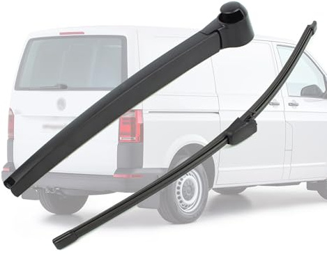 Heckscheibenwischer Set für VW T5 Transporter & Multivan (7H0955707A) | Passend für Caravelle & Caddy (2003-2019) | Heckwischerarm mit Wischerblatt, OE 7H0955707A Ersatz