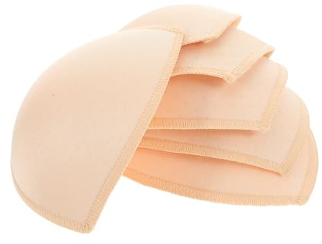 HAPINARY Imbottitura Triangolo Bikini Beige in Cotone Spugna, 3 Paia di Coppe Imbottite per Costumi da Bagno Supporto Potenziato, per Vacanze Estive