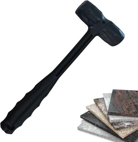 Mallet Hammer - Jewelry Hammer for Smooth Strikes | Heavy Duty Hand Tool | Rubber Head Soft impat Tool for Carpentry Tile Fitting and Outdoor Camping Home Projects