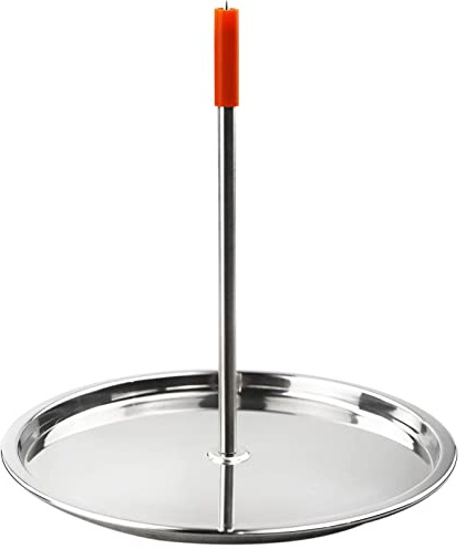 BBQ Vertical Spit, Stainless Steel Grill Spit, Chicken Rack Roasting Pan, Charcoal Smoker Grill Roasting Stand, Vertical Grill Grate Meat Skewer for Turkey, Shish Kebab Skewer