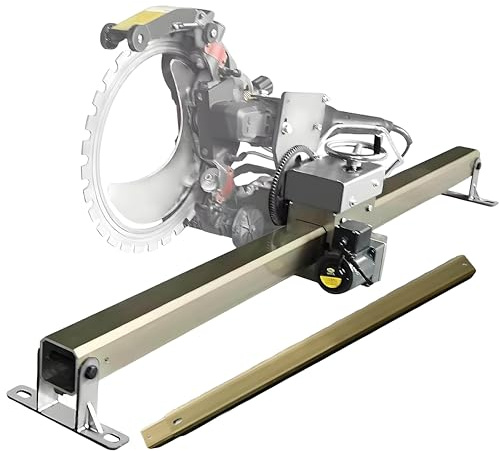 twostronking Guida per Sega Circolare,Binario Lineare da 150 W,Binari per Seghe Circolari Automatiche,con Controllore,profondità di Taglio Regolabile,Sollevamento con Un Solo Pulsante,250cm