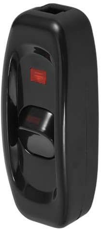 SEWACC Interruttore Pulsante in con Indicatore LED per Lampade da Tavolo e Elettrodomestici Facile da Installare Design Elegante e Compatibile con Vari Domestici