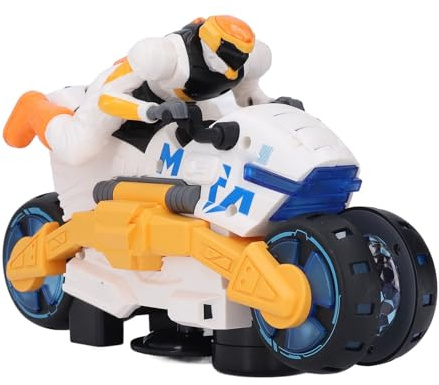 Aramox Juguete Avanzado de Motocicleta Acrobática con Diseño Transformador para Material ABS de Tiempo de Juego