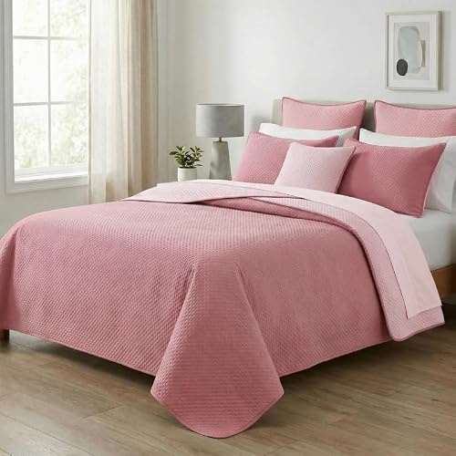 MAXIME MAISON - Dessus de Lit 2 Personnes 260x260 (100 GR/mq) Couvre Lit 2 Personnes, Couverture Lit, Dessus de Lits et Couvre-Lits, Jeté de Lit Double Face