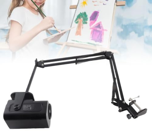 CHICIRIS Projecteur d'art Intelligent pour Le Traçage, Projecteur de Dessin HD 1280x720 avec Support à Pince, Outil de Traçage Portable pour la Peinture et Le Croquis, Outil de Dessin (Prise UE
