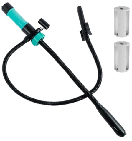 Shungong Bärbar elektrisk vätskeöverföringspump, 2,4 gallon per minut, batteridriven med 3 adaptrar för bränsle- och vattenöverföring
