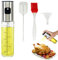 YAOTROOP 100ml Oil Sprayer Dispenser Oil Spray Bottle Vinegar Sprayer Dressing Spray with Brush Portable Grilling Olive Oil Glass Bottle Kitchen Gadgets for Salad Baking BBQ Air Fryer Roasting