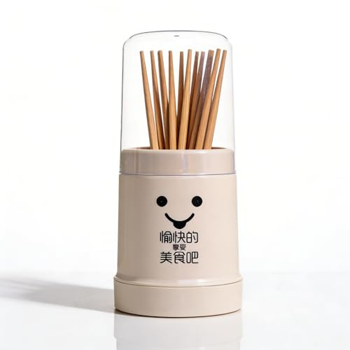 Cyrank Kitchen Utensil Holder, Chopsticks Holder Drying Rack with Lid and Removable Base Silverware Caddy Flatware Drying Rack Holder Utensil Caddy Cutlery Rack Cutlery Storage Organizer(Beige)