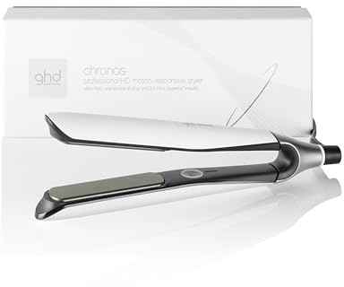 ghd Chronos Hair Straightener & Styler, 3X Faster, One-Stroke Styling | 3X Faster Styling with One Stroke Results, 90% More Shine, Less Frizz for 24hrs, No Extreme Heat Damage, UK Plug